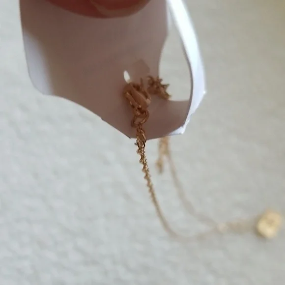 Wallflower Gold Pendant Necklace Sun Moon Boho Hippie Celestial - Picture 4 of 4